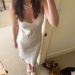 Wilfred Cream Linen Midi